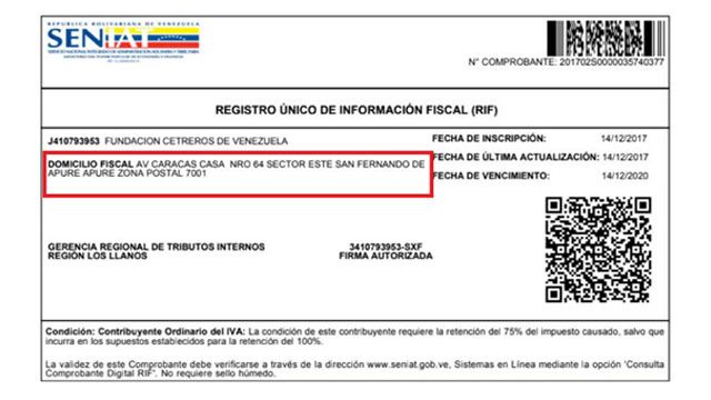 Como Saber la Direccion Fiscal de una Empresa en Venezuela