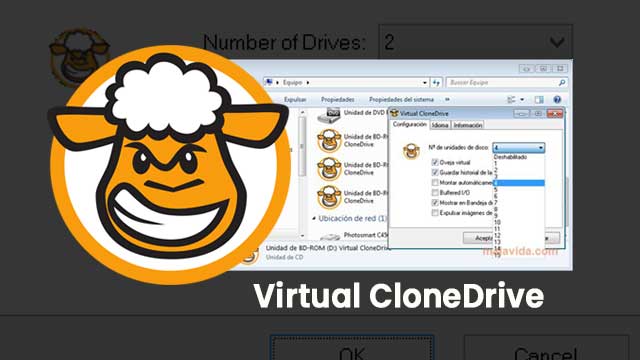 Alternativas a Daemon Tools para crear imágenes Virtual Clone Drive